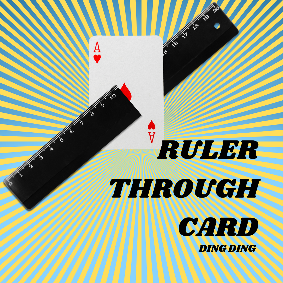 Ruler through card - Ding Ding - The Online Magic Store
