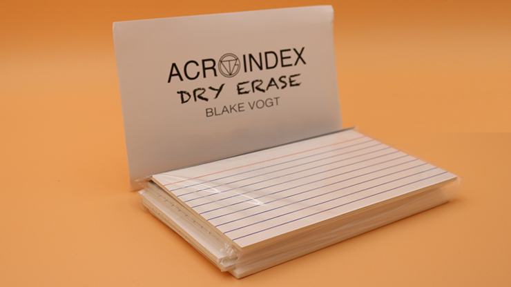 Six Acro Index (Stage) Dry Erase - Blake Vogt - The Online Magic Store