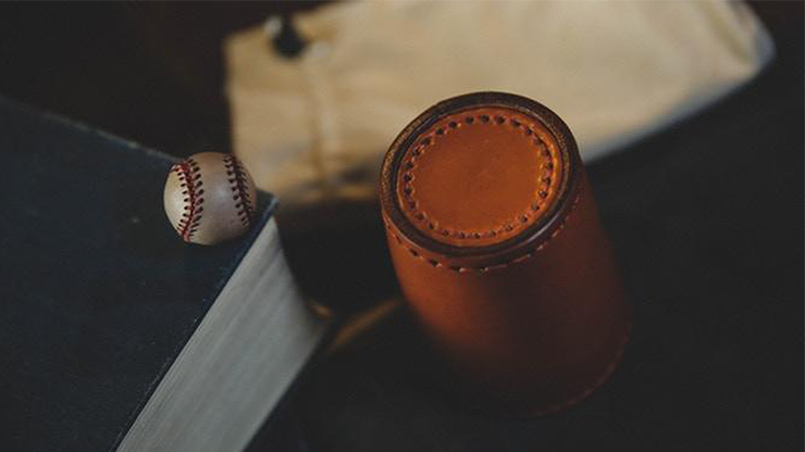 Leather Chop Cup with Balls (Brown) - TCC - The Online Magic Store