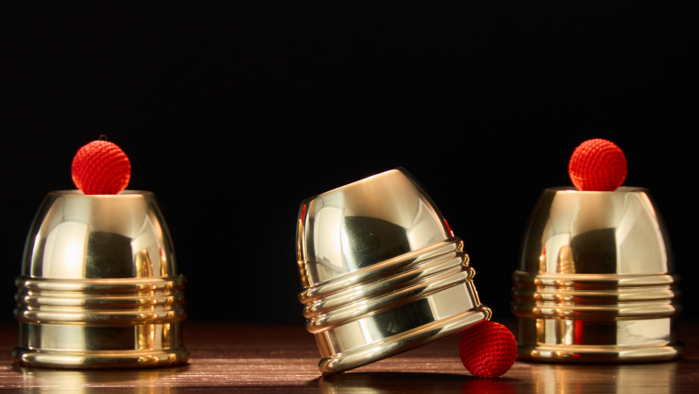 Cups and Balls Set (Brass) - Bluether Magic & Raphael