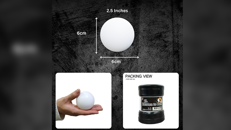 Return Ball (White, 2.5") - JL Magic - The Online Magic Store