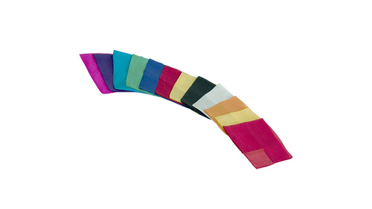Silks 9 inch 12 Pack (Assorted) Magic by Gosh
