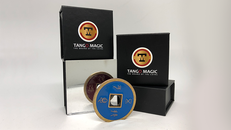 Chinese Coin (CH0021) Blue & Red