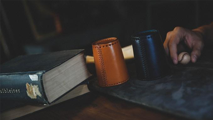 Leather Chop Cup with Balls (Brown), photo 5