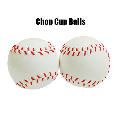 Chop Cup Balls Large White Leather (Set of 2)