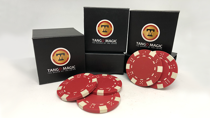 TUC Poker Chip Red plus 3 regular chips (PK002R)