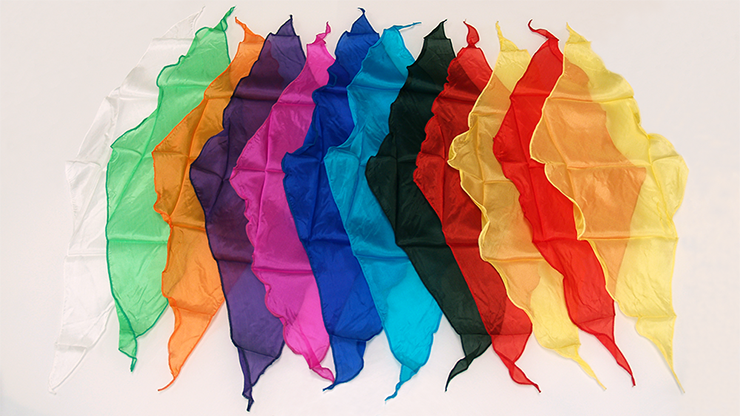 Diamond Cut Silk 18 inch 12 Pack (Assorted) Magic