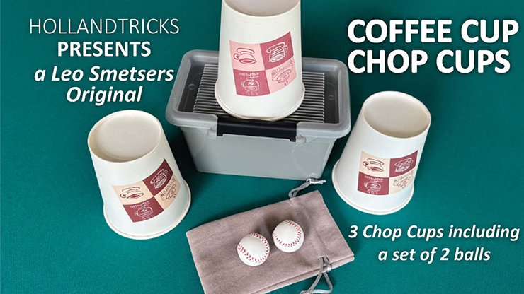 Coffee Cup Chop Cup (3 cups and 2 balls)