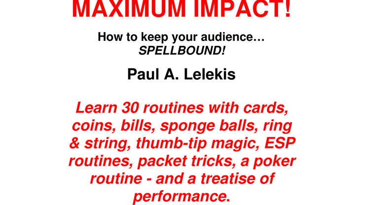 MAXIMUM IMPACT (eBook)