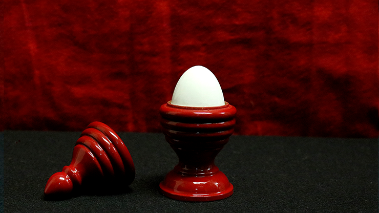 EGG VASE & SILK (RED)