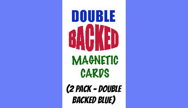 Magnetic Cards (2 pack/double back blue)