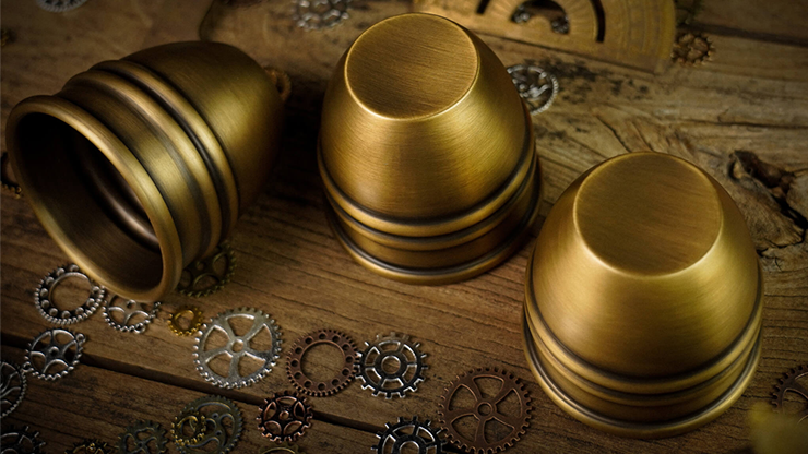 Artistic Combo Cups and Balls (Brass) - TCC - The Online Magic Store