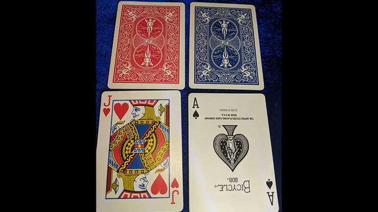 Magnetic Card- Bicycle Cards (2 Per Package) Double Back Blue