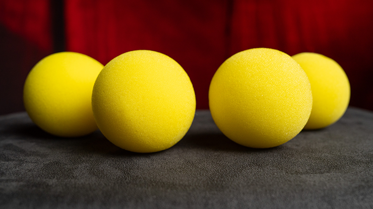 Magic Sponge Balls 4PK Yellow 3"