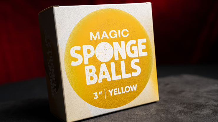 Magic Sponge Balls 4PK Yellow 3"