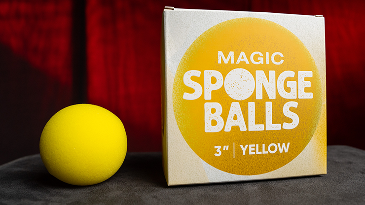 Magic Sponge Balls 4PK Yellow 3"