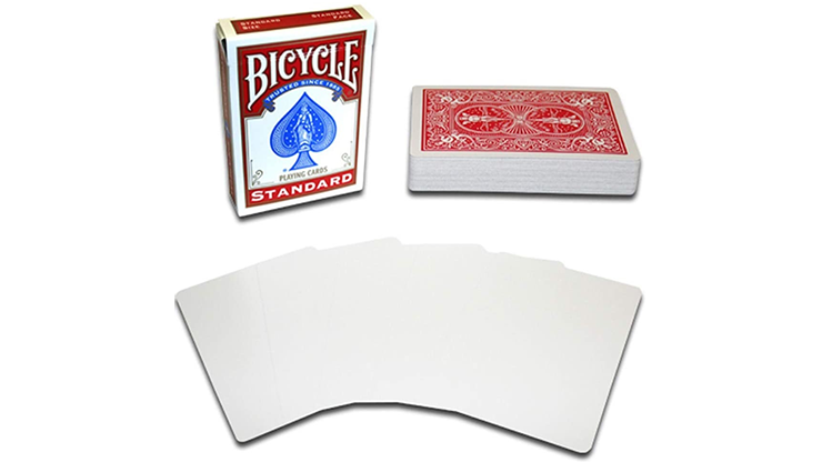 Magnetic Card - Bicycle Cards (2 Per Package) Blank Face Red