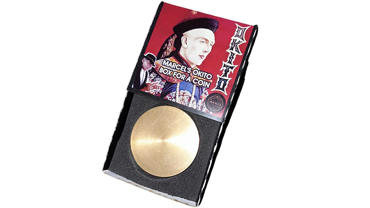 Marcel's Okito Box DOLLAR SIZE (Gimmicks and Online Instructions)