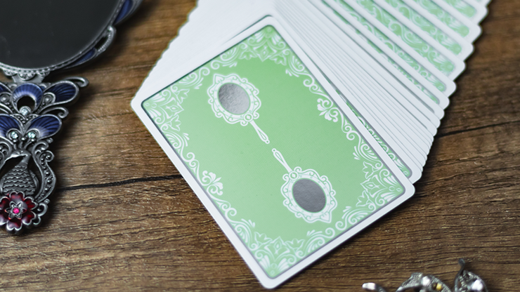 Reflections Epiphany (Green) Playing Cards by Emily Sleights