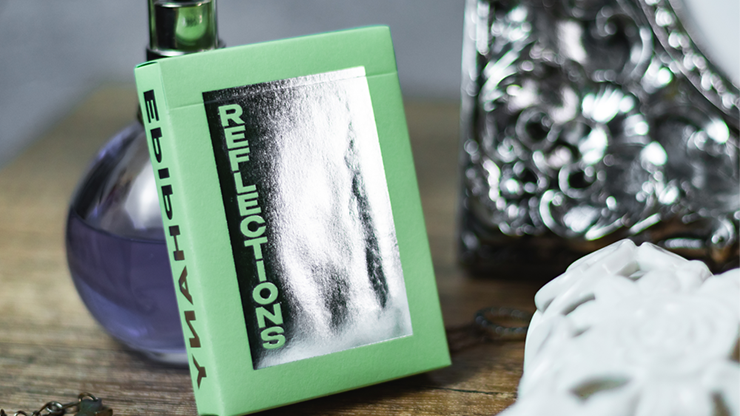 Reflections Epiphany (Green) Playing Cards by Emily Sleights