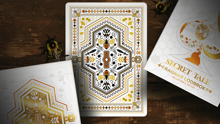 Secret Tale Ragnar Mini White Bee Playing Cards