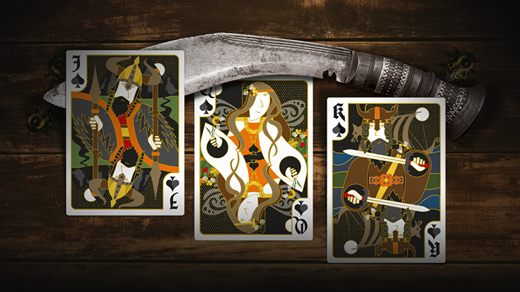 Secret Tale Ragnar Mini White Bee Playing Cards