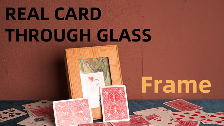 Real Card Through Glass (Frame)