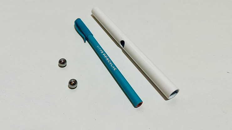 Steel Ball Through Pen