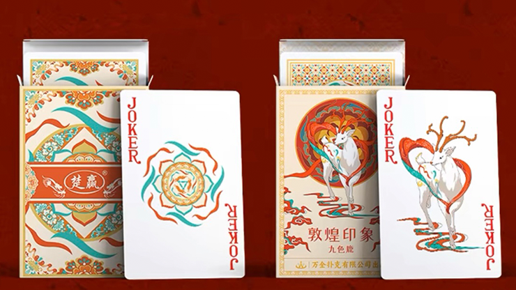 Three Rabbits with Ears Playing Cards