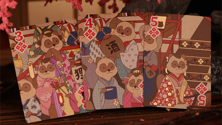 Tanuki Yukaku Playing Cards
