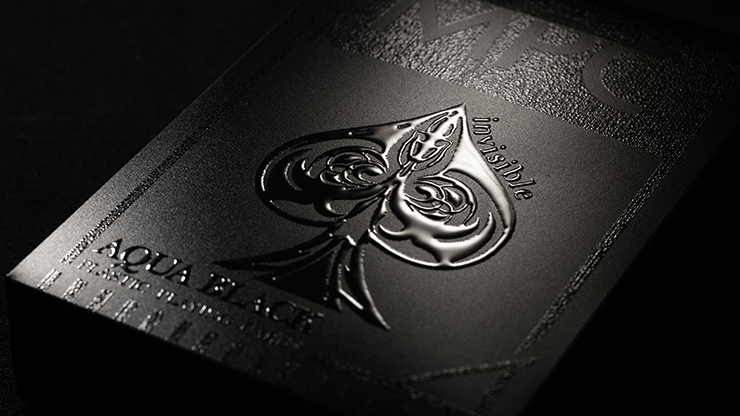 Aqua Black Invisible Playing Cards