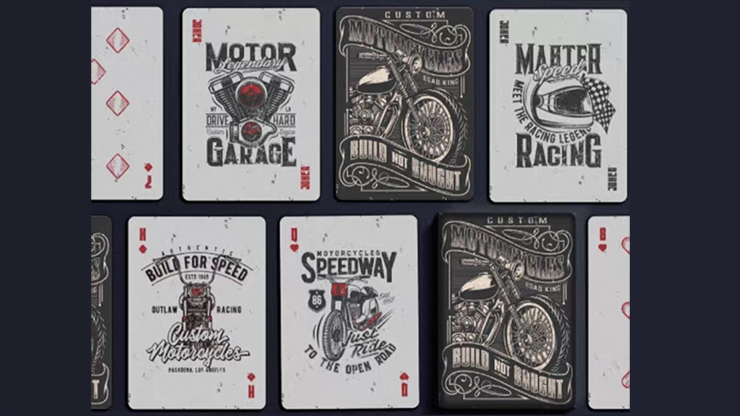 Custom Motorcycles Playing Cards