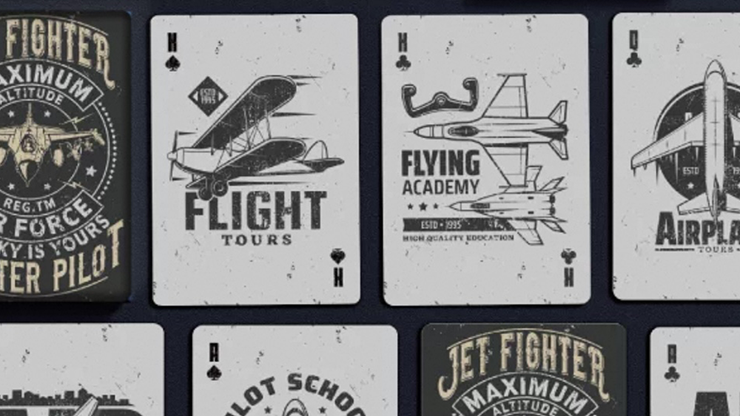 Jet Fighter Playing Cards