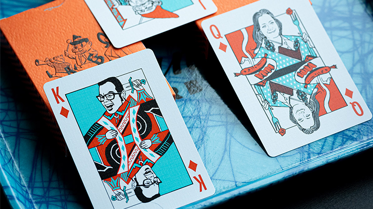 Franklin BBQ Classic Orange Playing Cards