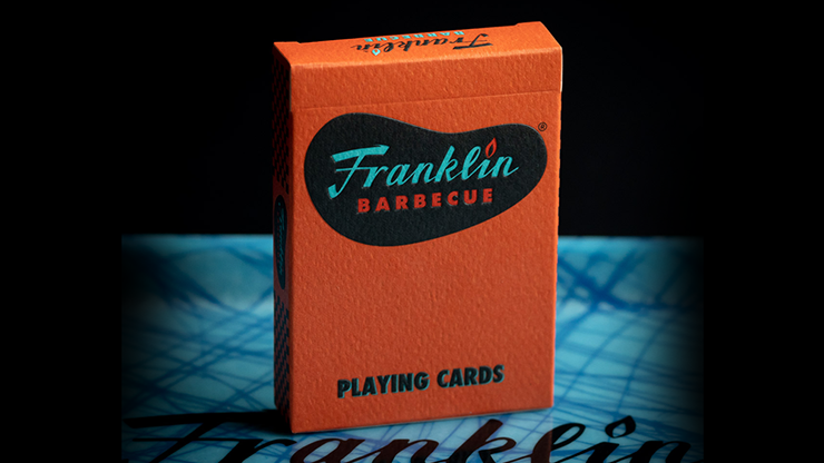 Franklin BBQ Classic Orange Playing Cards
