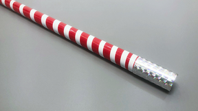 The Ultra Cane (Appearing / Metal) Red/ White Stripe