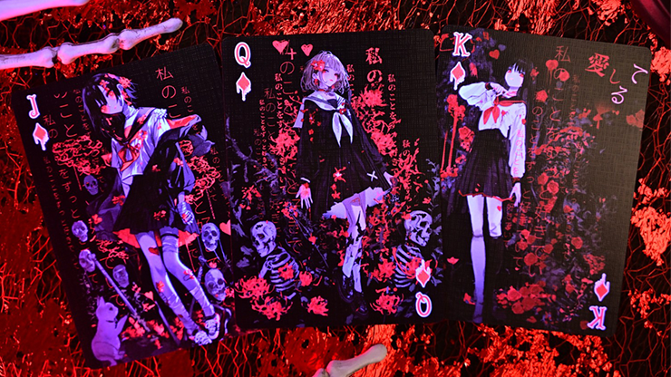Crimson Maple Playing Cards