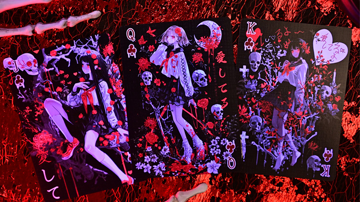 Crimson Maple Playing Cards