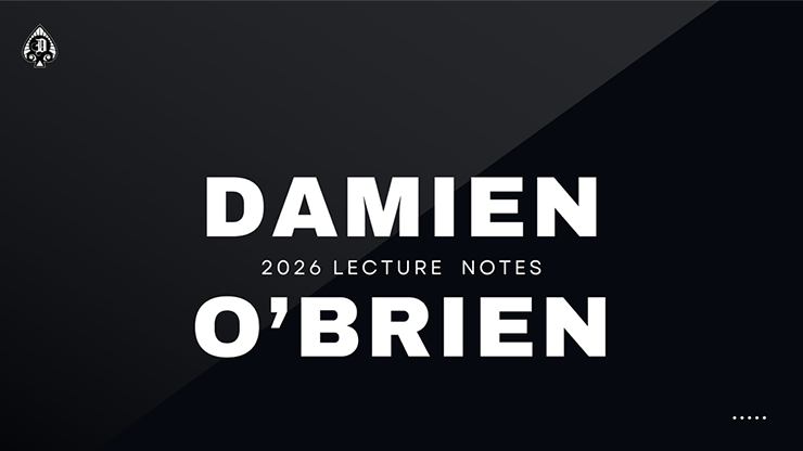 Damien's 2026 Lecture Notes (eBook)
