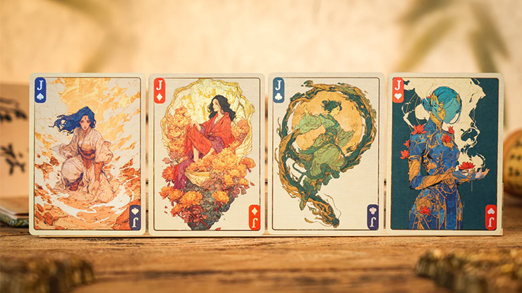 Ancient Relics Culture Playing Card (Teal)