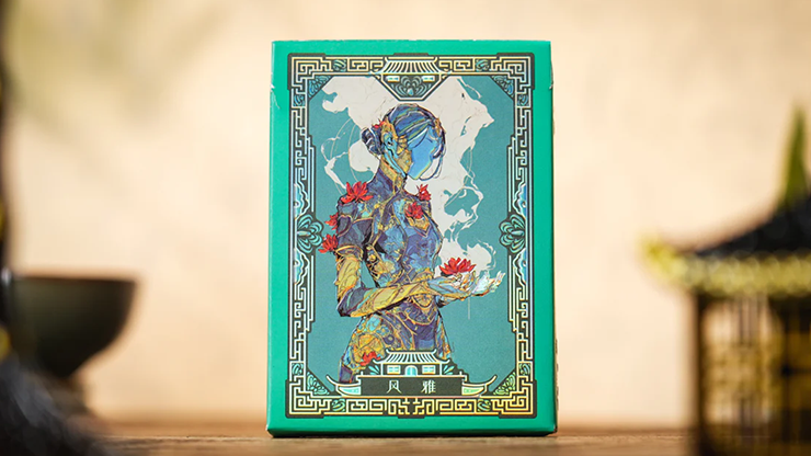 Ancient Relics Culture Playing Card (Teal)