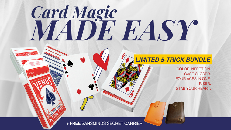 Card Magic Made Easy - Limited 5-Trick Bundle - SansMinds Creative Lab - The Online Magic Store