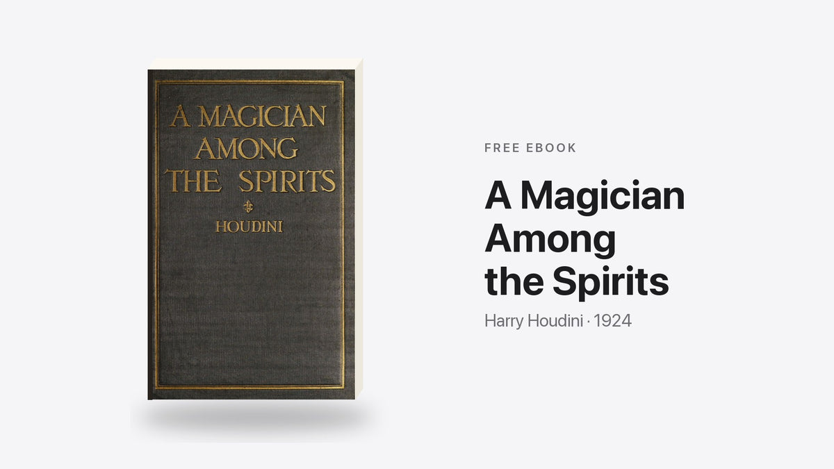 A Magician Among the Spirits by Harry Houdini - free eBook cover