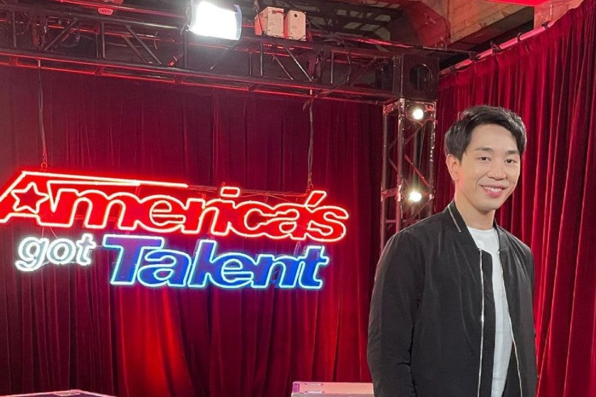 Patrick Kun on the America's Got Talent stage