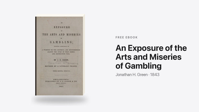 An Exposure of the Arts and Miseries of Gambling by Jonathan H. Green - free eBook cover
