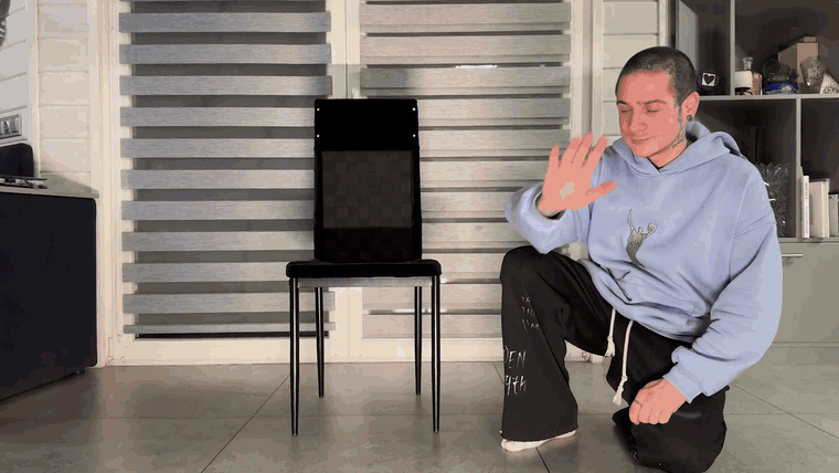 A teddy bear appears on The Best Chair for Appearance in a split second