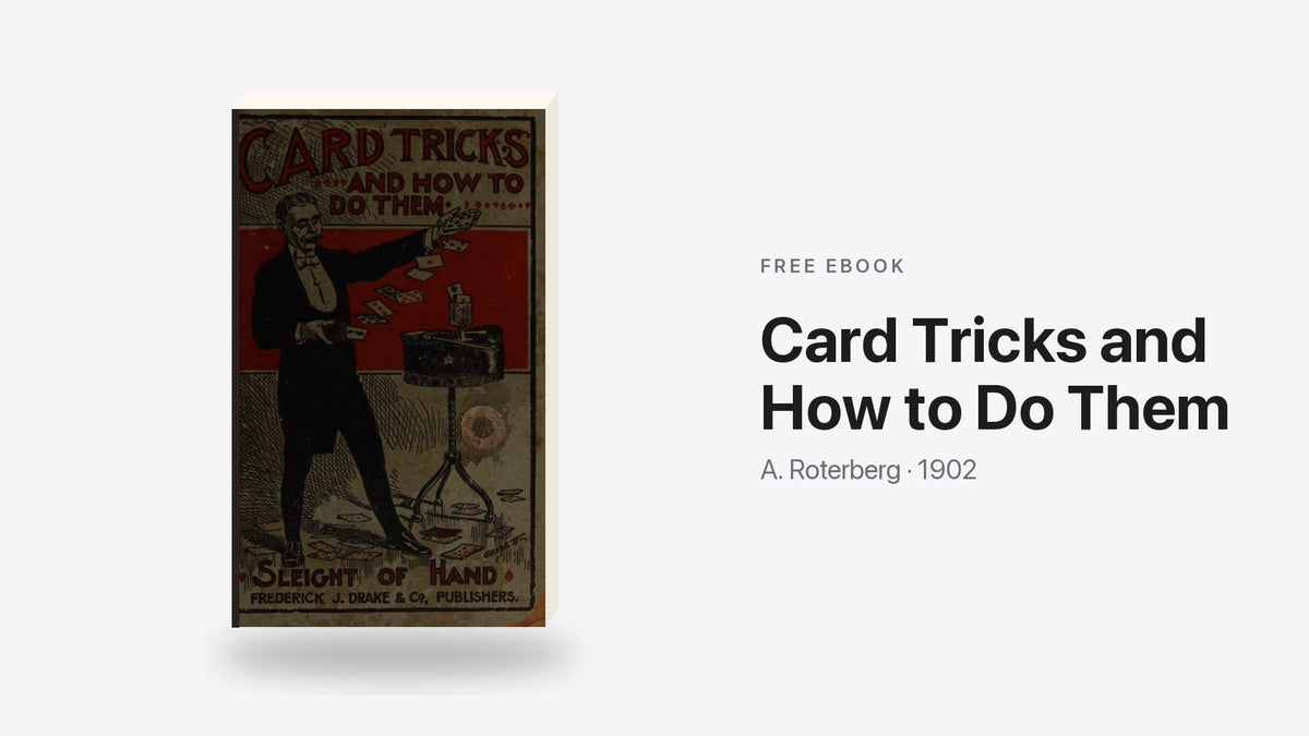 Card Tricks and How to Do Them by A. Roterberg - free eBook cover