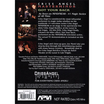 Masterminds (Got Your Back) Vol. 4 - DVD