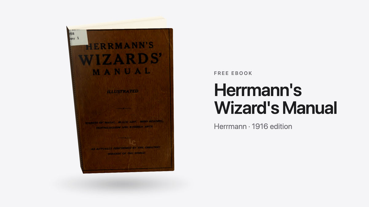 Herrmann's Wizard's Manual by Herrmann - free eBook cover