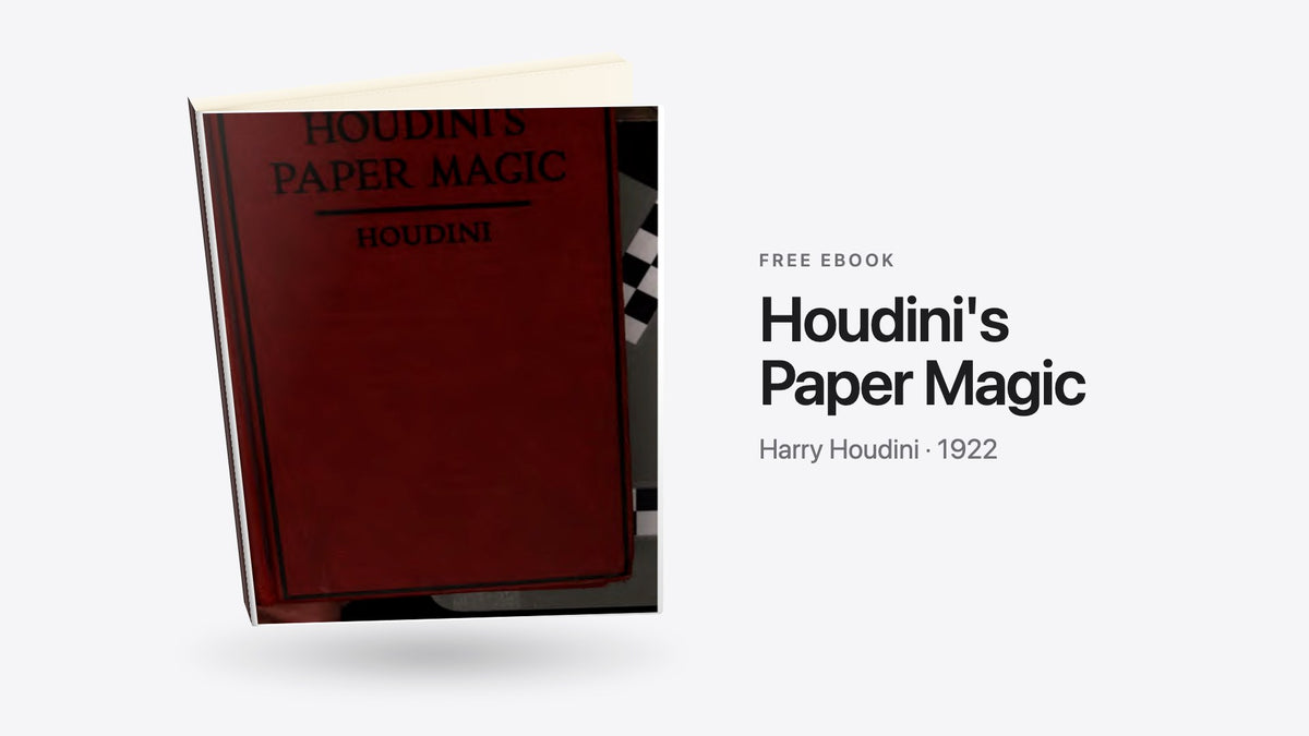 Houdini's Paper Magic by Harry Houdini - free eBook cover